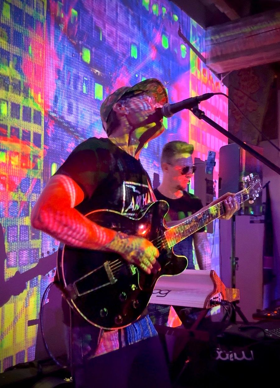 Nate live — vocals and guitar