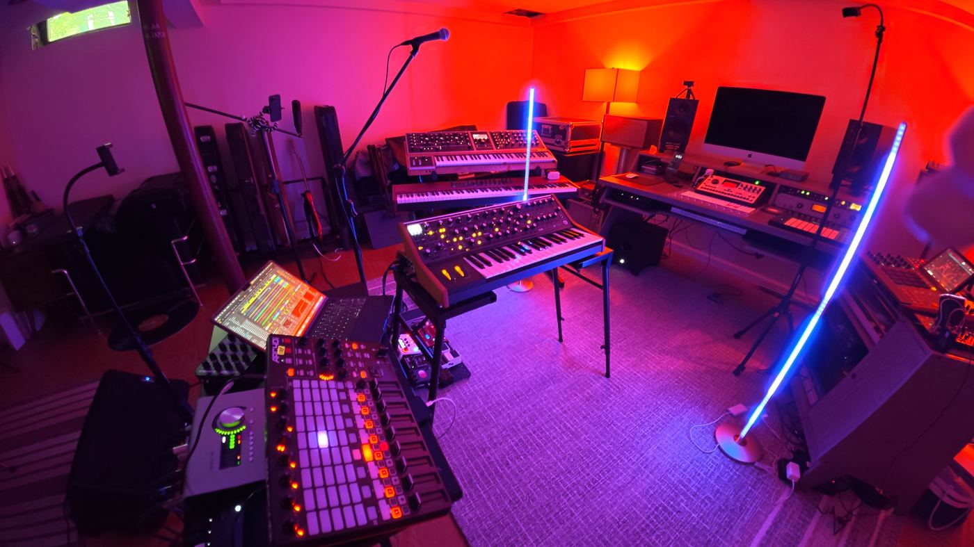 Subwilder studio — synths and hardware